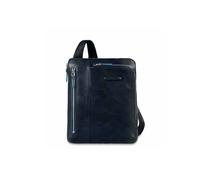 Piquadro Blue Square bisaccia a tracolla pelle 21 cm blu