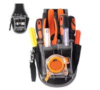 Borsello Portautensili Per Cintura | Borsa Di Piccole Dimensioni Con Tasche Per Utensili | Borsello per Elettricista in Tela Oxford,Per Elettricista, Tecnico, Falegname, Uomini E Costruzione All'Apert