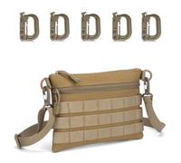 Borsello Tattico Tracolla Molle Uomo Donna | Pochette Multiuso Impermeabile in Nylon 600D con 5 Moschettoni for Trekking Urbano e Viaggio