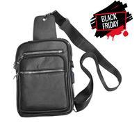 Borsello uomo tracolla in di eco pelle borsa zaino monospalla da viaggio lavoro