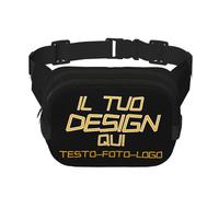 Borsello uomo tracolla Personalizzato Zaino borsa tracolla Personalizzata Borsa a Tracolla zainetto monospalla piccolo con Foto/Testo Impermeabile per Corsa Viaggio pieghevole sling bag donna