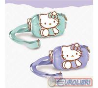 BORSETTA A GUSCIO 18X12X6,5CM ECOPELLE HELLO KITTY