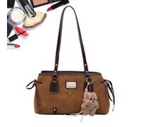 Borsetta a spalla Tote Sottobraccio In Retro Con Ciondolo In Peluche