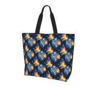 Borsetta Cool Blue Lion Head Print Donna Borse A Mano Elegante Borsa A Tracolla Impermeabile Borsa Tote Per Ufficio Shopping Viaggi