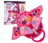 Borsetta cosmetica richiudibile per bambini 5+ - set trucco per occhi, labbra e unghie