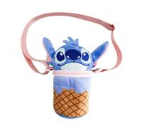 Borsetta cupcake per bambine in peluche tracolla regolabile design morbido e leggero accessorio moda 20 x 8 x 8 cm perfetta per giochi passeggiate e regalo (Stitch)