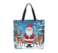 Borsetta Cute Christmas Deer Donna Borsa Tote Casual Borsa A Tracolla Moda Tote Bag Per Shopping Viaggi Università