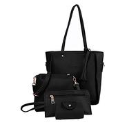 Borsetta da donna, 1set 4 in 1 sacchetto da donna set di sacchetti in pelle morbida set borse a tracolla per portata a portata di portata Portafoglio Porta del portafoglio perfetto per l'uso quotidia