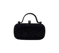 Borsetta Donna Con Strass Pochette Rigida Clutch Da Sera Cerimonia Elegante