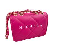 Borsetta Donna Personalizzata con Iniziali Nome Vari Colori ecopelle poliestere sintetica idea regalo Natale Compleanno Anniversario Fidanzata Festa della Mamma Doppio Manico 19x23cm Borsa Pochette 4