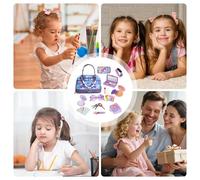 Borsetta Gioco Bambine, Borsa Trucco Cosmetics Giocattolo, Set Gioco Sensoriale Interattivo Per Feste Famiglia Scuola Viaggio Casa Compleanno, Per Viaggio Casa Festa Scuola Esterno Regalo