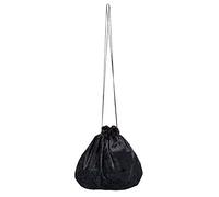 Borsetta in stoffa velluto(27 cm), nero