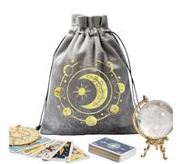 Borsetta In Velluto - morbido vintage con rune,Per | Per Gioielli Gioco Monete Carte Oggetti Feste Premi Classe Tarocchi Appassionati Donne Uomini