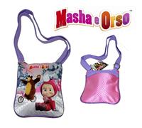 BORSETTA MASCIA E ORSO MASHA & BEAR PER BAMBINE CON TRACOLLINA ACCADEMIA