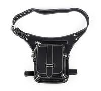 Borsetta per gambe Borsetta steampunk, Borsa a tracolla in pelle gotica vintage - Borsa a marsupio Steampunk con borsa for le gambe