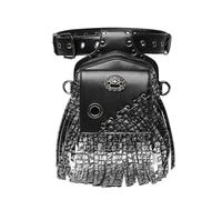 Borsetta per gambe Borsetta steampunk, Borsa a tracolla in pelle gotica vintage - Borsa a marsupio Steampunk con borsa for le gambe