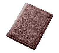 Borsetta - Portafoglio corto per carte di credito, da uomo, piccolo, verticale, alla moda, da uomo (caffè, taglia unica)