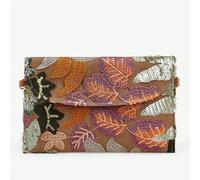 Borsetta semirigida da donna con ricamo floreale a paillettes, borsetta a pochette con patchwork di paillettes, adatta per feste, cene, taglio casuale, adatta per donne, adatta per feste, matrimoni, b