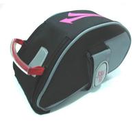 Borsetta semirigida per sella bici donna con dettagli rifrangenti