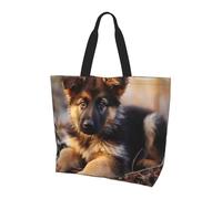 Borsetta Shepherd German Puppy Donna Borse A Mano Impermeabile Borsa A Tracolla Elegante Borsa Tote Per Scuola Lavoro Ufficio