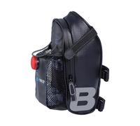 Borsetta Sottosella B-Race 1.8L Nera con Portaborraccia e Fanalino Posteriore Integrato Poliestere 9x9.5x24 cm