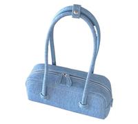 Borsetta Tracolla Donna Piccola Borsa a tracolla portatile da donna in denim alla moda, estiva, ascella, multiuso, for pendolari(Light blue)