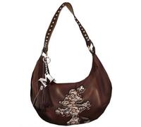Borsetta tracolla ecopelle mezzaluna Minnie marrone Cm. 24x18