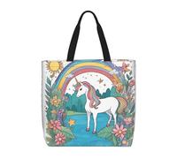 Borsetta Uni-Corn By The River Donna Borsa Tote Moda Tote Bag Elegante Borsa A Tracolla Per Scuola Uso Quotidiano Shopping