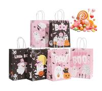 Borsette per Dolcetti di Halloween Confezione Biscotti 6 Pezzi | Sacchetti spuntini festivi Per bambini, adolescenti, genitori, insegnanti, scuole, aule, asili , uffici, case, eventi a tema