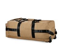 Borsino pieghevole con ruote Grande sacca convertibile da viaggio convertibile resistente all'acqua per uomini che le donne portano su zaino carrello borsetta nera khaki armata (Cachi)