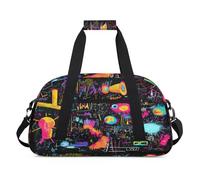 Borsone a tema fisica per donne, uomini, bambini, ragazze, ragazzi, durante la notte, weekender, borsa da viaggio da 24 litri, per sport, palestra, pratica, Colore, 24 L, Organizer per borse