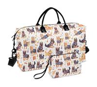 Borsone Borsa da allenamento per bagaglio a mano con cinghia regolabile per lo sport multifunzionale buon compleanno cani tedeschi, Buon compleanno cani tedeschi