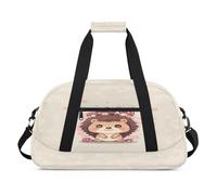 Borsone carino con riccio per donne, uomini, bambini, ragazze, ragazzi, per la notte, weekender, borsa da viaggio da 24 litri, per sport, palestra, pratica, Colore, 24 L, Organizer per borse
