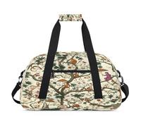 Borsone con motivo scimmia per donne, uomini, bambini, ragazze, ragazzi, durante la notte, weekender, borsa da viaggio da 24 litri, per sport, palestra, pratica, Colore, 24 L, Organizer per borse