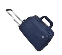 Borsone Con Rotelle Trolley da viaggio Borsa donna Borse su ruote Valigia uomo lavoro con(Blue)