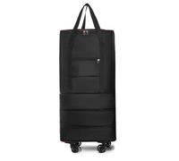 Borsone Con Rotelle Zaino da viaggio con ruote staccabili, scomparti multipli e regolabile for uso lavorativo o turistico, borsa for il fine settimana(Black)