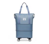Borsone Con Ruote Borsa da viaggio universale espandibile e regolabile con ruote, borsone portatile for viaggi d'affari, borsa for la spesa di grande capacità Da Viaggio(Light Blue)