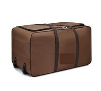 Borsone con ruote for lo spostamento di una borsa grande in tessuto Oxford impermeabile e spesso, artefatto in movimento, borse da viaggio uomo grandi dimensioni Per Sport Fitness(Brown)
