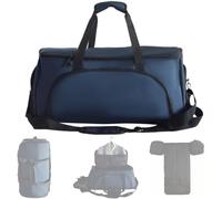 Borsone convertibile per indumenti, borsone per indumenti da viaggio, 4 in 1 borsa per indumenti con tracolla, borsone per indumenti da uomo, borsone pieghevole per lavoro, blu scuro, Blu scuro