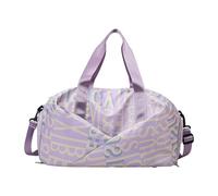 Borsone da allenamento di grande capacità, con scomparti multipli, tracolla staccabile per attrezzatura atletica, borsa di separazione asciutta e bagnata, Viola, Bellezza di massa