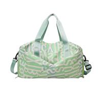 Borsone da allenamento di grande capacità, con scomparti multipli, tracolla staccabile per attrezzatura atletica, borsa di separazione asciutta e bagnata, Verde, Bellezza di massa