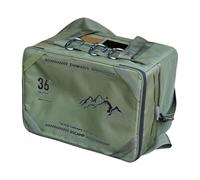 Borsone da campeggio, capiente capacità di 36 l, robusto e pronto per le intemperie, organizer per picnic, attività all'aperto, escursionismo, viaggi, 42 x 31 x 26 cm, verde, Siehe Beschreibung,