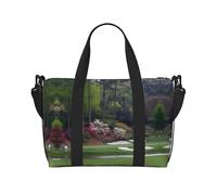 Borsone da golf da viaggio, leggero, in tessuto Oxford, da donna, ideale per palestra e uomo, Nero , Taglia unica