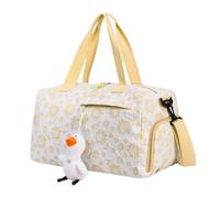 Borsone da palestra - Borsa da palestra separazione asciutto-bagnato, borsa da viaggio per la notte per organizzare attrezzature per il fitness per vestiti, ombrelli, asciugamani, Giallo, Refer to