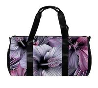 Borsone da palestra, borsone da palestra, borsa tote per viaggi, allenamento, linee moderne con motivo astratto rosa marmorizzato, Motivo 4564, 45x23x23cm(17.7x9x9in)