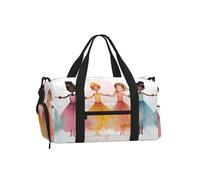 Borsone da palestra colorato per ragazze per uomini e donne, borsone da viaggio per weekend e viaggi con scomparto per scarpe, impermeabile, per sport durante la notte, danza, yoga