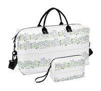 Borsone da palestra con fiori di pesco, grande, per yoga, set da 2 pezzi