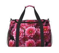 Borsone da palestra con fiori in fiore per uomo e donna borsa da notte con scomparto per scarpe borse da viaggio per allenamento, Fiori fioriti., Taglia unica, Borsone da viaggio