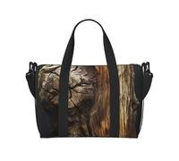 Borsone da palestra con fiori in fiore per uomo e donna, borsa da viaggio per la notte con scomparto per scarpe borse da allenamento, Tronco d'albero, Taglia unica, Borsone da viaggio