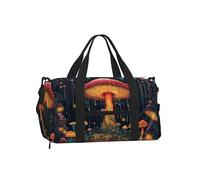 Borsone da palestra con funghi della foresta delle fate, per uomo e donna, borsone da viaggio con scomparto per scarpe, impermeabile, per sport, notte, danza, yoga, borsa da portare con sé
